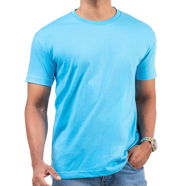 Ice Blue Men's Crew Neck T Shirt